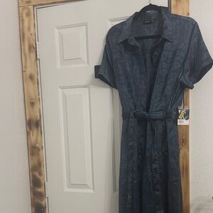 Vera Wang Dark Blue Jumpsuit